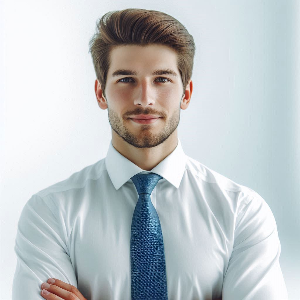 empresario ejemplar representando a la ISO 9001